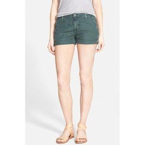 AG Adriano Goldschmied Women's Shorts Size 27 Tristan Short Cuffed Linen Short